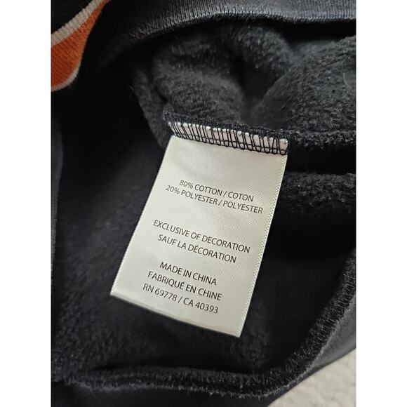 Just Don All City Sweatshirt Adult Small Black Fitted Hooded Pull Over - Picture 5 of 6